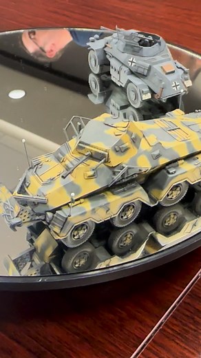 Sdkfz 234 (I think) & Sdkfz 222 in 1/72nd scale by Rich Magoni. | Emdee Scale Models.