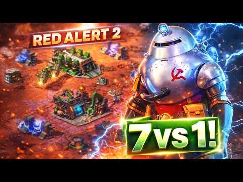 Red Alert 2 | Gryphon Paradise | (7 vs 1 + Superweapons)