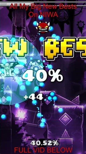 All My Big New Bests On NIWA!🏆#geometrydash #extreme #extremedemon #clubstep #jynxzi