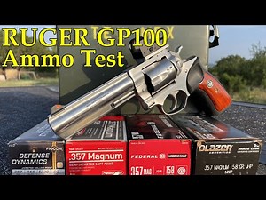 Ruger GP100 ammunition test