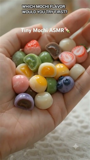 Tiny Mini Mochi ASMR 🍡✨~ #shortfeed #shorts #asmr #minisatisfying