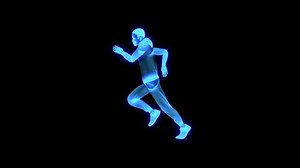 3d Holographic Running Man Animation Stock Footage Video (100% Royalty-free) 1075538141 | Shutterstock