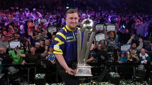 Luke Littler demontiert Gian van Veen im Finale – Die Highlights im Video