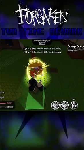 Forsaken Two Time Rework In Action #forsaken #roblox #twotime