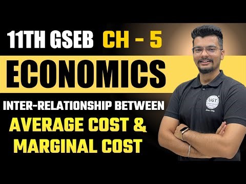 Inter-Relationship between Average & Marginal Cost | 11th GSEB Economics | Ch-5 | Lecture - 11 | UGT