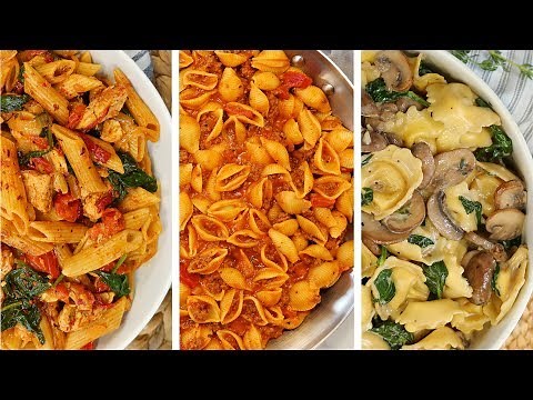 3 Delicious Pasta Recipes | My NEW Favorite Quick + Easy Weeknight Dinner Ideas
