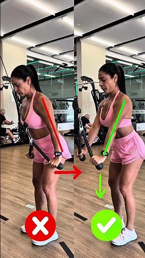 Tríceps na corda, não erre mais! #treinofeminino #motivation #academia #dieta