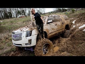 Lacey Blair Takes Her SEMA Escalade Mudding!!!!!!!!