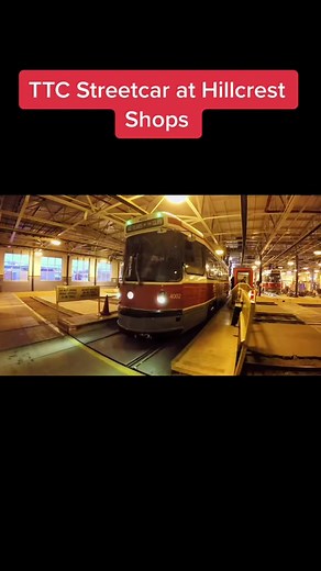 CLRV 4002 travels along the transfer table at Hillcrest Shops during a tour in December 2017. #oldttc #toronto #the6ix #torontostreetcar #torontocanada #torontotransitcommission #tram #streetcar #oldstreetcar #oldtoronto #vintagetoronto #vanhalen #80s #torontoreels #torontovideo #tiktok #train #trolley #torontoviews