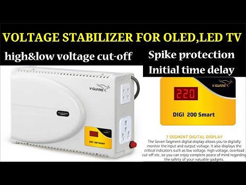 V-GUARD DIGI 200 SMART ELECTRONIC VOLTAGE STABILIZER FOR OLED,LED TV