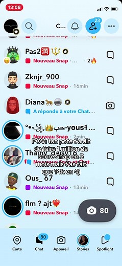 Comment atteindre 1 million de scores Snap ?