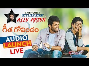 Geetha Govindam Audio Launch Live | Allu Arjun | Vijay Deverakonda | Rashmika Mandanna | Parasuram