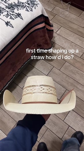 First Time Shaping a Straw Hat: How Did I Do?