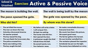 Exercises for Active and Passive Voice - Download PDF - EngDic