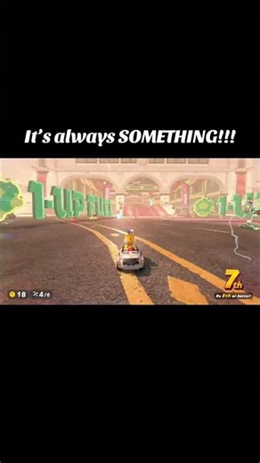 THAT RANDOM HIT AT THE LINE 😒😆 #mariokart #mario #nintendo #funny #nintendoswitch