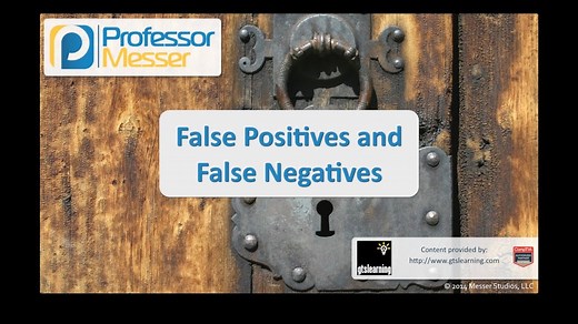 False Positives and False Negatives - CompTIA Security  SY0-401: 2.1