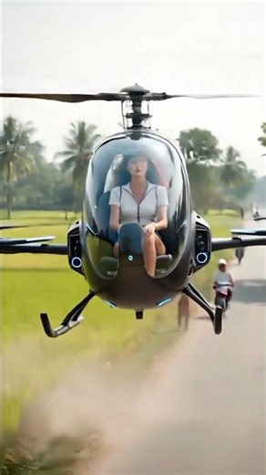 Mini Personal Helicopter 🚁 | Future Single-Seat Air Mobility Concept! #trendingshorts