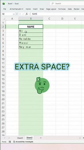 Remove Extra Spaces in Excel Instantly (Find & Replace) # #excel #learnexcel