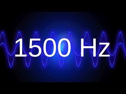 1500 Hz clean pure sine wave TEST TONE 1.5 khz frequency