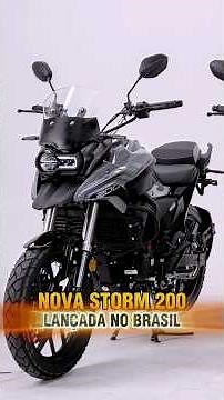 Nova Crossover 200cc lançada no Brasi! Shineray Storm 200 #motos #motorcycle