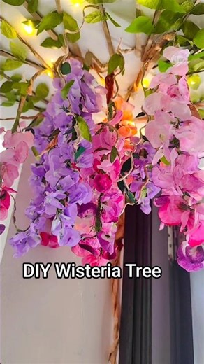 How to make a Wisteria tree | DIY Wisteria Flowers #diy #craft