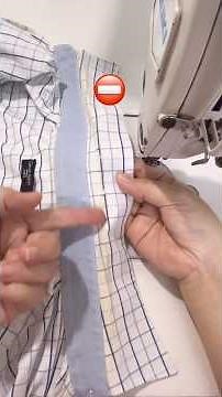 This Shirt Collar Repair Is Shockingly Easy #SewingHacks #SewingTips #EasySewing #DIYFashion #