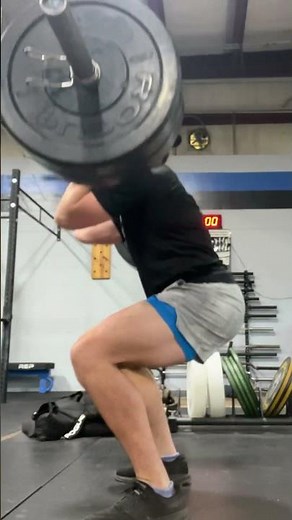 Clean Complex at 225. Power Clean, Front Squat, Full Clean 🧼 #crossfit