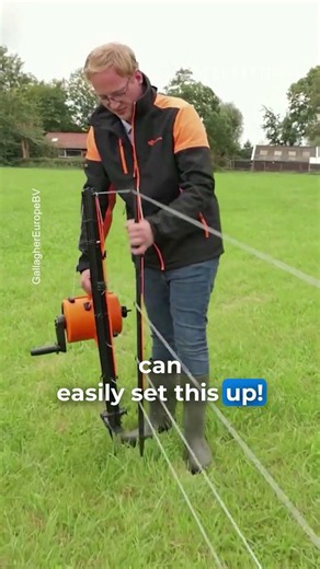 Watch an Electric Fence Go Up in Minutes