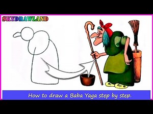 How to draw a Baba Yaga
