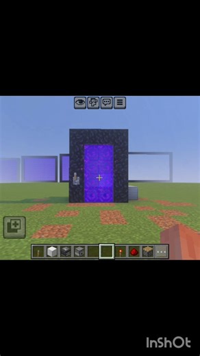 Minecraft automatic nether portal build hack #short#
