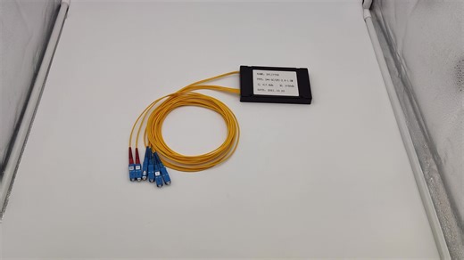 FTTX Passive Optical Splitter 1X4 1x8 1x16 PLC Splitter Sc APC ABS Box Type Optic Fiber Splitter