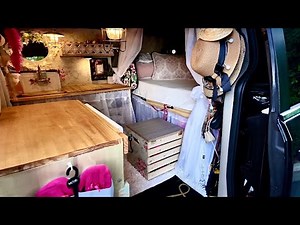 Van Tour | MINIVAN Makeover into a Cozy Tiny Home | VANLIFE