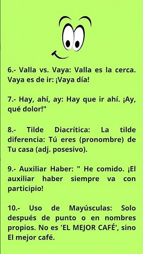 Las 10 faltas de ortografía más frecuentes