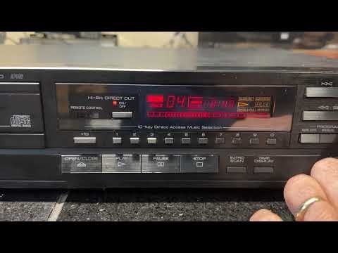 Yamaha CDX-520 Natural Sound Compact Disc Player; Teste