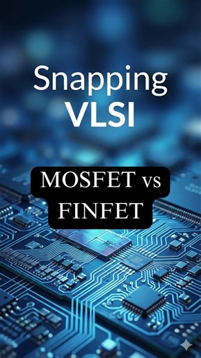 MOSFET vs FinFET Explained 🔬⚡ #snappingvlsi #education #mosfet #vlsiinterview
