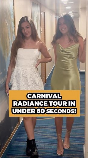 Carnival Radiance Ship Tour in Under 60s