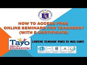 Free Online Seminars for Teachers