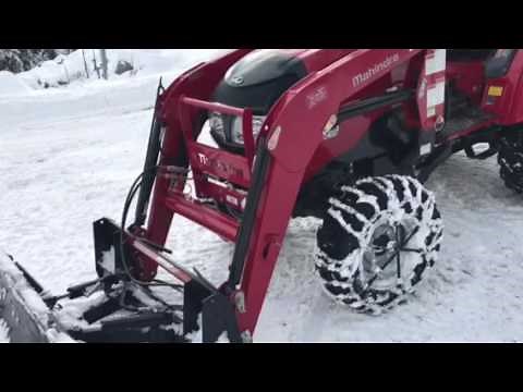 Mahindra 1538 snow blade/plow setup