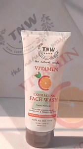 Get the dual benefit of Exfoliation Cleansing with our Vitamin C Exfoliating Face Wash👍 ✔️ Paraben Sulphate-free Face Wash ✔️ Remove Dead Skin Cells ✔️ Unclog the open pores ✔️ Reduce Pigmentation ✔️ Make skin even Toned ✔️ Controls Oil Production" | The Natural Wash