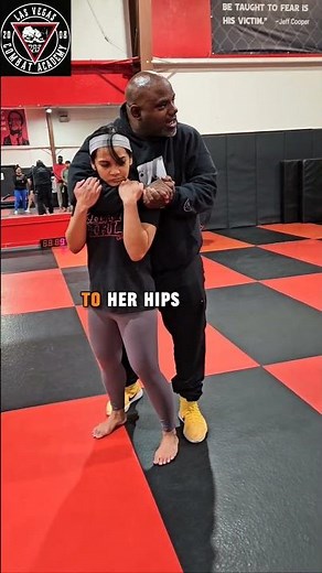 Defense against a choke from behind. #lasvegascombatacademy