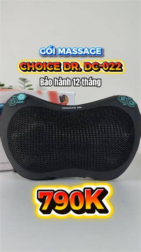 15 phút mối tối với Gối Massage Choice DR. DC-022 giúp giảm mỏi vai gáy Nếu bạn thường xuyên đau mỏi cổ, cứng vai, nhức gáy sau khi làm việc, lái xe hay dùng điện thoại lâu… thì Gối Massage Choice DR. DC-022 chính là món đồ nên có trong nhà. 💆‍♂️ Gối Massage Choice DR. DC-022 được thiết kế chuyên biệt cho vùng cổ – vai – gáy: 🔸 Con lăn massage xoay sâu, mô phỏng động tác nhào bóp thật 🔸 Tác động trực tiếp vào vùng cơ căng cứng 🔸 Hỗ trợ thư giãn, giảm mỏi sau ngày dài 🔸 Kiểu dáng ôm sát cổ, 
