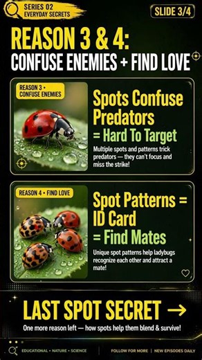 🐞 WHY DO LADYBUGS HAVE SPOTS?