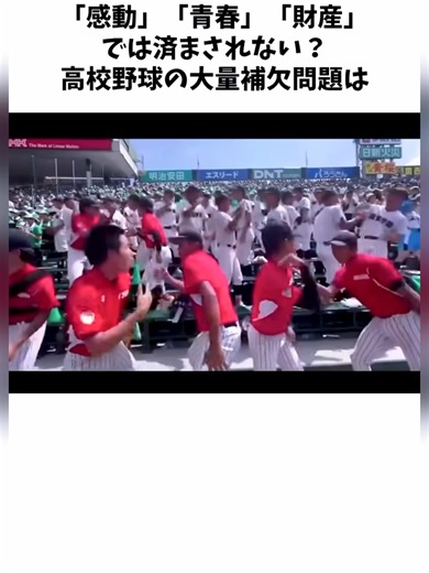 感動青春財産では済まされない高校野球の大量補欠問題に関する雑学 #野球 #高校野球 #甲子園