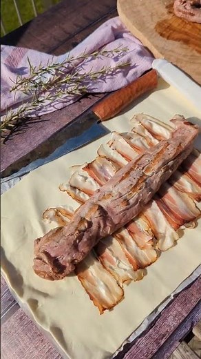 Schweinefilet im Speckmantel #filet #gasgrill #speck