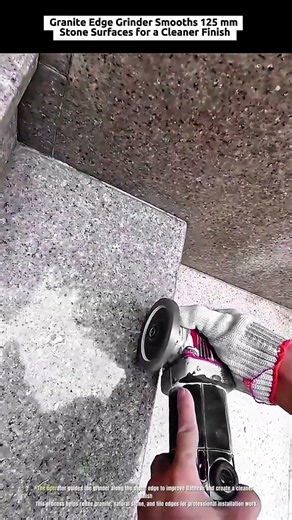 Granite Edge Grinder Smooths 125 mm Stone Surfaces for a Cleaner Finish #industrialcrushh