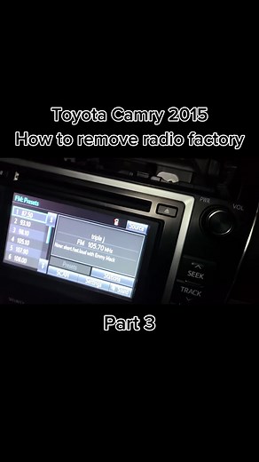How to Remove 2015 Toyota Camry Radio - Step by Step