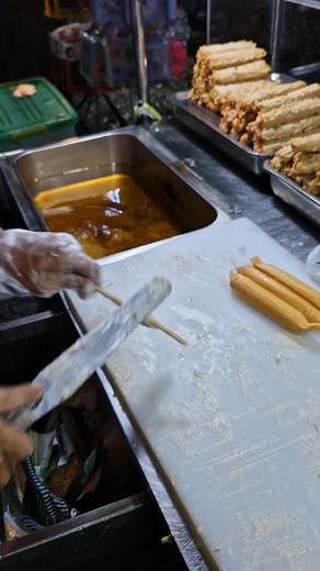 amazing processed fish cakes mixed with sausages, enak ni. | Food Warrior TV