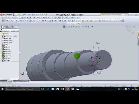 Création d'une rainure par SolidWorks