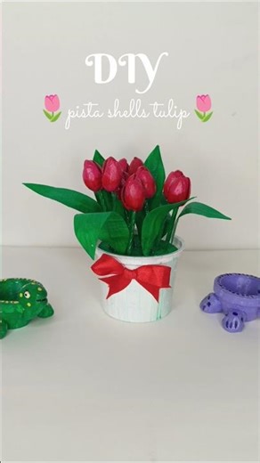 DIY TULIP FLOWERS🌷#shortsfeed #diy #craft #tulip #trending
