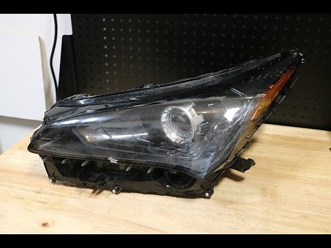 How to disassemble a 2018-2020 Lexus NX200t NX300h LED Headlight